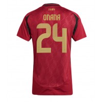 Belgien Amadou Onana #24 Heimtrikot Frauen EM 2024 Kurzarm